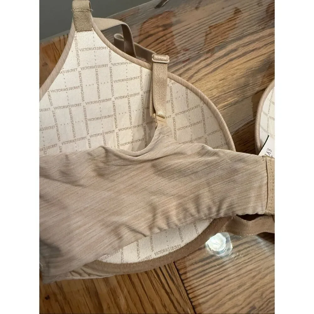 Victoria's Secret Beige Perfect Shape Padded Underwired T-Shirt Bra Size 36D